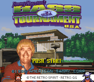 Game screenshot of Jimmy Houston's Bass Tournament U.S.A.