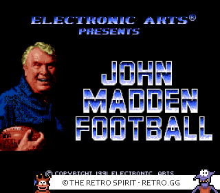 Game screenshot of John Madden Football