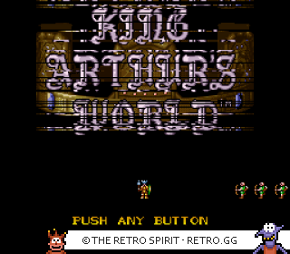 Game screenshot of King Arthur's World