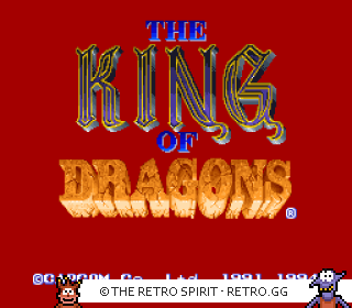 Game screenshot of The King of Dragons
