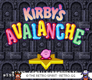Game screenshot of Kirby's Avalanche