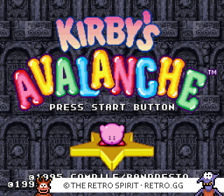 Game screenshot of Kirby's Avalanche