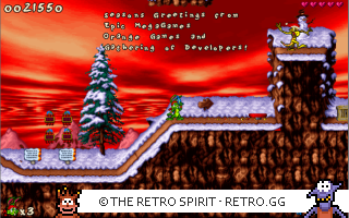 Game screenshot of Jazz the Jackrabbit 2: Holiday Hare '98