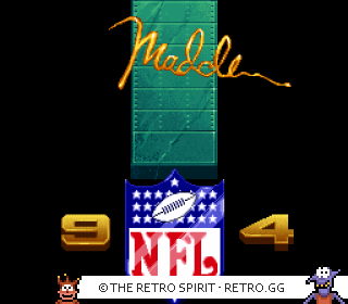 Game screenshot of Madden NFL '94