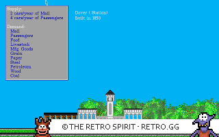 Game screenshot of Sid Meier's Railroad Tycoon Deluxe