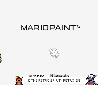 Game screenshot of Mario Paint