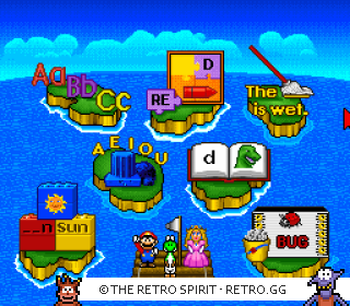 Game screenshot of Mario's Early Years! Fun with Letters