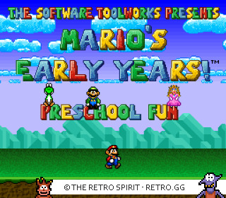 Game screenshot of Mario's Early Years! Preschool Fun