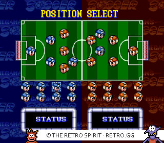 Game screenshot of Mega Man Soccer