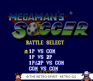 Game screenshot of Mega Man Soccer
