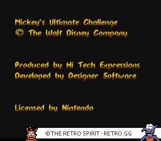 Game screenshot of Mickey's Ultimate Challenge