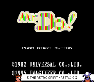Game screenshot of Mr. Do!