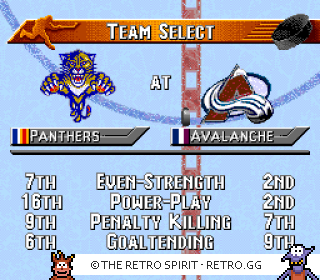 Game screenshot of NHL 97