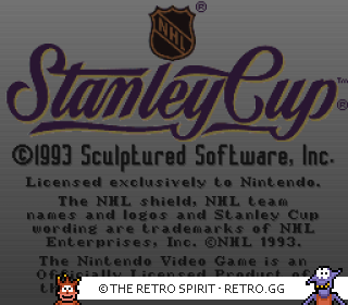 Game screenshot of NHL Stanley Cup