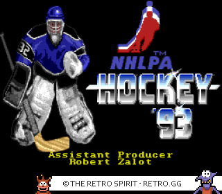Game screenshot of NHLPA Hockey '93