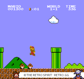 Game screenshot of Super Mario Bros.
