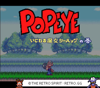 Game screenshot of Popeye: Ijiwaru Majo Sea Hag no Maki