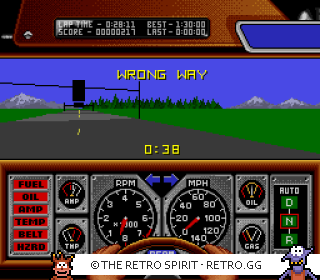 Game screenshot of Race Drivin'