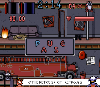 Game screenshot of The Ren & Stimpy Show: Fire Dogs
