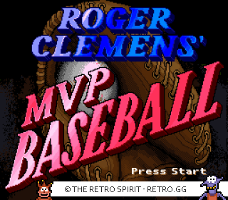 Game screenshot of Roger Clemens' MVP Baseball