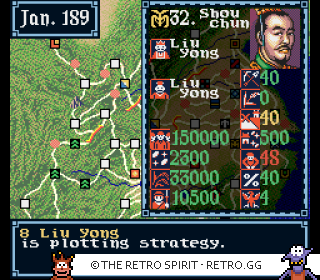 Game screenshot of Romance of the Three Kingdoms III: Dragon of Destiny