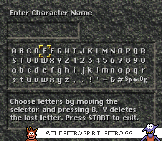 Game screenshot of Secret of Evermore
