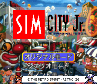 Game screenshot of SimCity Jr.