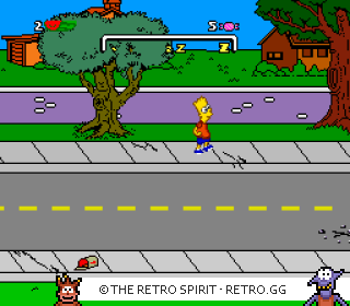 Game screenshot of The Simpsons: Bart's Nightmare