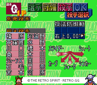 Game screenshot of Simulation Pro Yakyuu