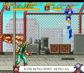Game screenshot of Sonic Blast Man