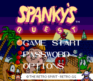 Game screenshot of Spanky's Quest