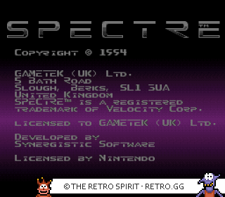 Game screenshot of Spectre