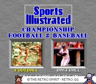 Game screenshot of Sports Illustrated: Championship Football & Baseball