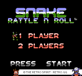 Game screenshot of Snake Rattle 'n' Roll