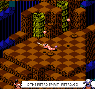 Game screenshot of Snake Rattle 'n' Roll