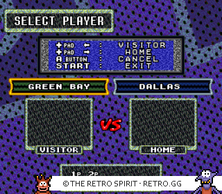 Game screenshot of Sterling Sharpe: End 2 End