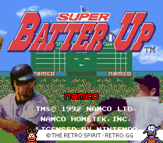 Game screenshot of Super Batter Up