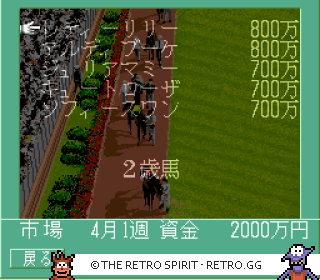 Game screenshot of Super Keiba