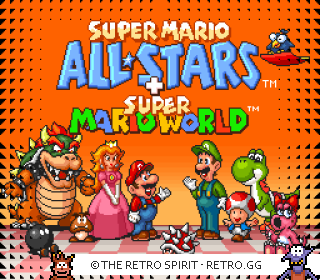 Game screenshot of Super Mario All-Stars + Super Mario World