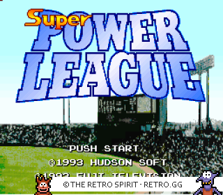 Game screenshot of Super Power League