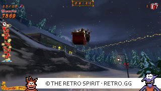 Game screenshot of Santa Ride! 2