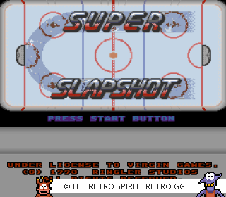 Game screenshot of Super Slap Shot