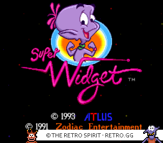 Game screenshot of Super Widget