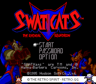 Game screenshot of SWAT Kats: The Radical Squadron