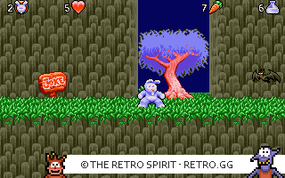 Game screenshot of Quik the Thunder Rabbit
