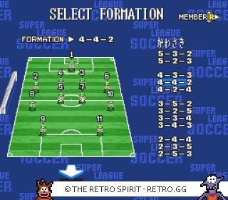 Game screenshot of Takeda Nobuhiro no Super League Soccer