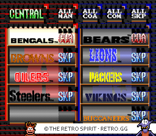 Game screenshot of Tecmo Super Bowl II: Special Edition
