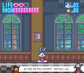 Game screenshot of Tiny Toon Adventures: Buster Busts Loose!