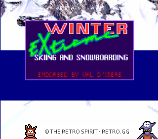 Game screenshot of Tommy Moe's Winter Extreme: Skiing & Snowboarding