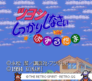 Game screenshot of Tsuyoshi Shikkari Shinasai: Taisen Puzzle-dama